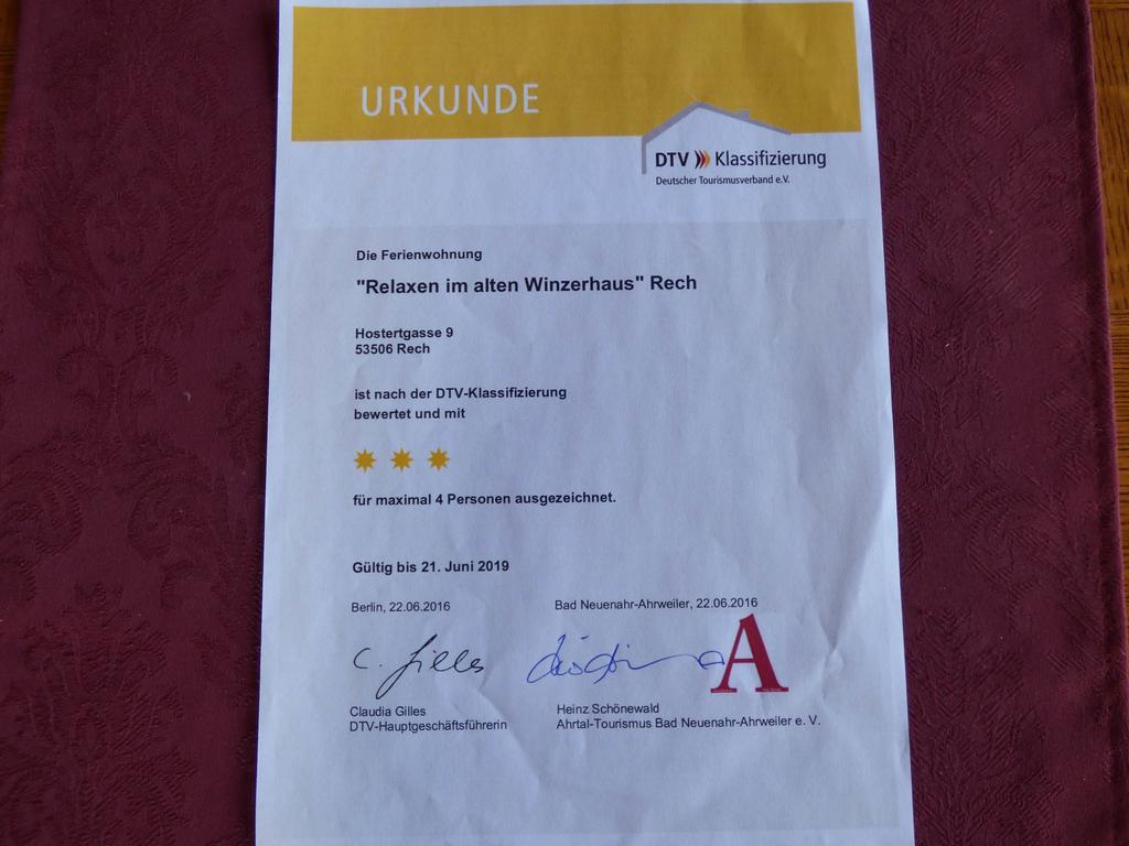 Relaxen Im Alten Winzerhaus Fewo Og Рех Экстерьер фото